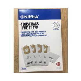 Nilfisk Power Serisi 4'lü Elektrikli Süpürge Torbası