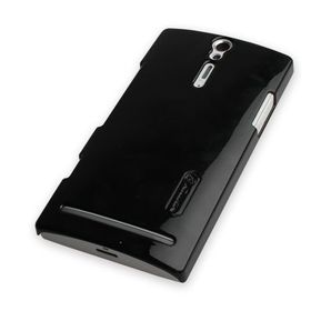 Nillkin Sony XPeria S Siyah Parlak Sert Kauçuk Kılıf