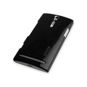 Nillkin Sony XPeria S Siyah Parlak Sert Kauçuk Kılıf