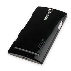 Nillkin Sony XPeria S Siyah Parlak Sert Kauçuk Kılıf