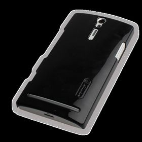 Nillkin Sony XPeria S Siyah Parlak Sert Kauçuk Kılıf