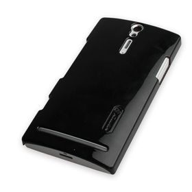 Nillkin Sony XPeria S Siyah Parlak Sert Kauçuk Kılıf