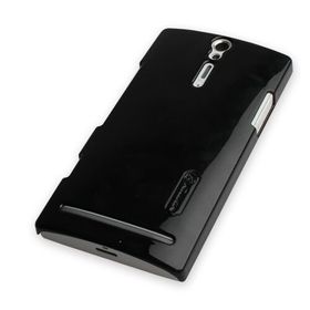 Nillkin Sony XPeria S Siyah Parlak Sert Kauçuk Kılıf