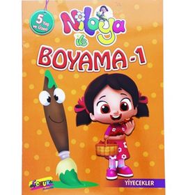 Niloya İle Boyama 1 Yiyecekler Boyama Kitabı-Keskin Color