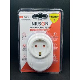 Nilson Akım Korumalı Beyaz USB'li Fiş Priz