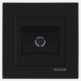 Nilson Moda Siyah Geçişli Tv Prizi