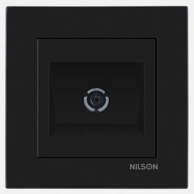 Nilson Moda Siyah Geçişli Tv Prizi