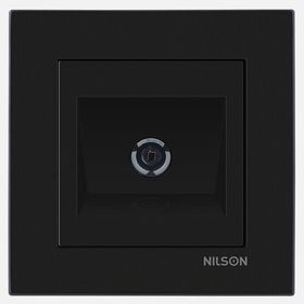 Nilson Moda Siyah Geçişli Tv Prizi