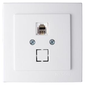Nilson RJ11 Touran Beyaz Nümeris Telefon Prizi