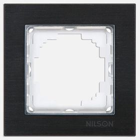 Nilson Siyah Alüminyum Tekli Çerçeve