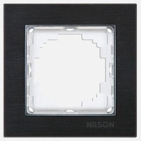Nilson Siyah Alüminyum Tekli Çerçeve