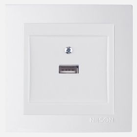 Nilson Touran Beyaz Adaptörlü Tekli USB Priz