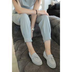 Nilufarr Lou Gri Süet Kadın Casual Ayakkabı