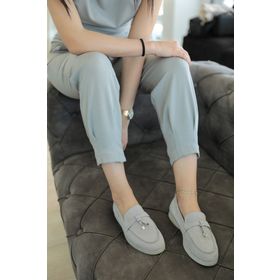 Nilufarr Lou Gri Süet Kadın Casual Ayakkabı
