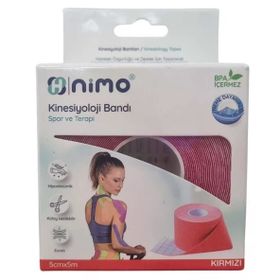 Nimo 5 cm 5 mt Kırmızı Kinesiyoloji Bandı