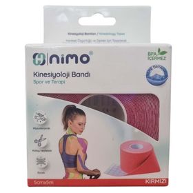 Nimo 5 cm 5 mt Kırmızı Kinesiyoloji Bandı
