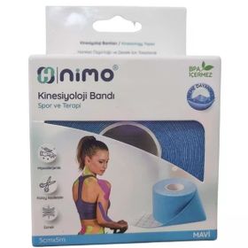 Nimo 5 cm 5 mt Mavi Kinesiyoloji Bandı