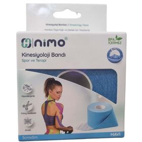 Nimo 5 cm 5 mt Mavi Kinesiyoloji Bandı