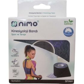 Nimo 5 cm 5 mt Siyah Kinesiyoloji Bandı