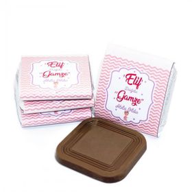 Nin Chocolate 125 Adet Pembe Çizgi Kız Bebek Dökme Bebek Çikolatası