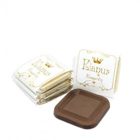 Nin Chocolate Altın Taç Kız Bebek Dökme Bebek Çikolatası (80 adet)