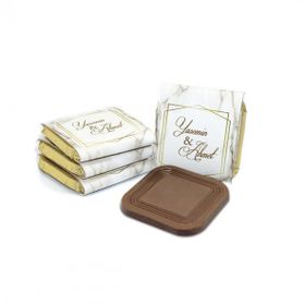 Nin Chocolate Mermer Baskılı Dökme Söz Ve Nişan Çikolatası (80 adet)