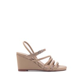 Nine West April 3FX Krem Kadın Comfort Topuklu Sandalet