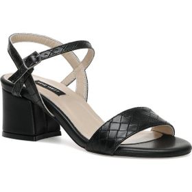 Nine West Aycen2 2FX Siyah Kadın Topuklu Sandalet