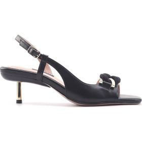 Nine West Barane 4FX Siyah Topuklu Kadın Sandalet