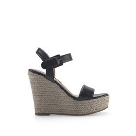 Nine West Benoıt 3FX Siyah Kadın Dolgu Topuk Sandalet