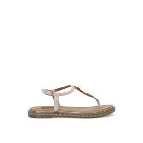 Nine West Bombu 2FX Krem Kadın Sandalet
