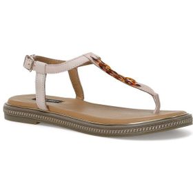 Nine West Bombu 2FX Krem Kadın Sandalet