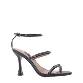 Nine West Brenda 3FX Siyah Kadın Topuklu Sandalet