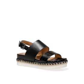Nine West BROWNI 1FX Siyah Kadın Kalın Tabanlı Sandalet
