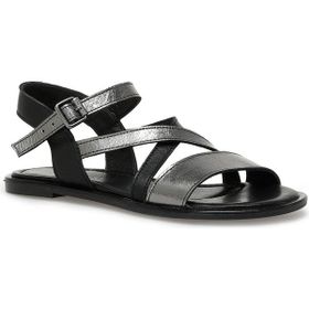 Nine West Bury 3FX Siyah Kadın Düz Sandalet