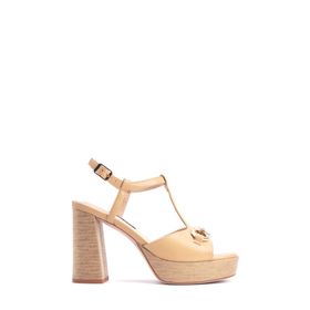 Nine West Cammeray 4FX Camel Kadın Dolgu Topuklu Sandalet