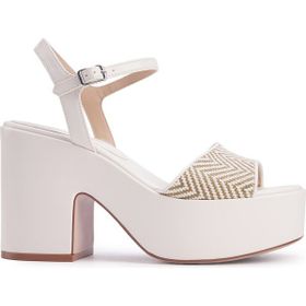 Nine West CARRY2 4FX Bej Kadın Topuklu Sandalet