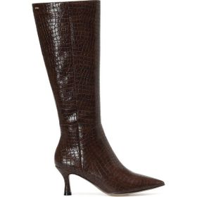 Nine West Ceniso2 2PR Kahverengi Kadın Topuklu Çizme
