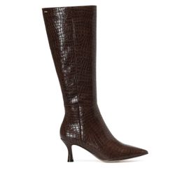 Nine West Ceniso2 2PR Kahverengi Kadın Topuklu Çizme