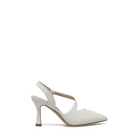 Nine West Dario 3FX Beyaz Kadın Topuklu Ayakkabı