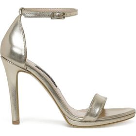 Nine West Delge 3FX Altın Kadın Topuklu Sandalet