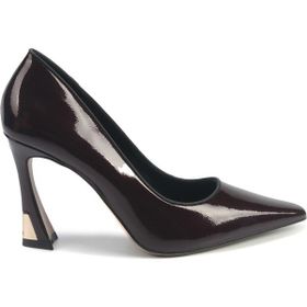 Nine West Diana 5PR Bordo Kadın Klasik Topuklu Ayakkabı