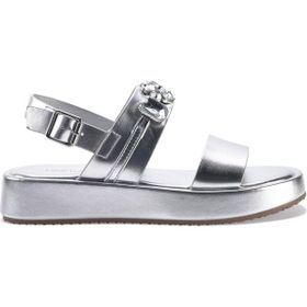 Nine West Dınna 3FX Gümüş Kadın Sandalet