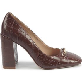 Nine West Eathan2 5PR Kahverengi Kadın Klasik Topuklu Ayakkabı