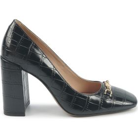 Nine West Eathan2 5PR Siyah Kadın Klasik Topuklu Ayakkabı