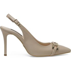 Nine West Fayet 3PR Bej-Krem Kadın Topuklu Ayakkabı