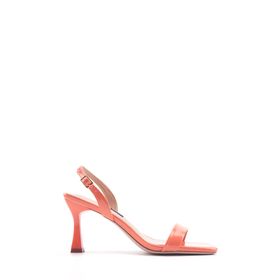 Nine West Fremant 4FX Turuncu Topuklu Kadın Sandalet