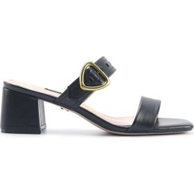 Nine West Garnet 5FX Siyah Kadın Topuklu Terlik