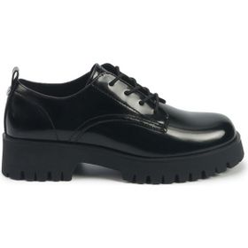 Nine West Gloriann 5PR Siyah Kadın Oxford Ayakkabı