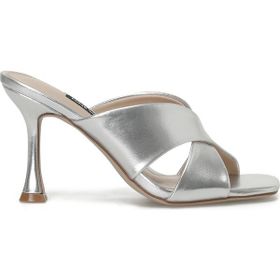 Nine West Grani 4FX Gümüş Kadın Topuklu Terlik